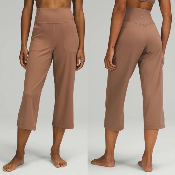 lululemon athletica Pants - Lululemon Align Wide Leg Super-High-Rise Crop *23" Cacao 2021 Release Plus Size